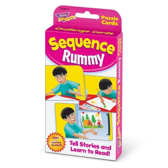 Trend Enterprises Other - Trend Enterprises Sequence Rummy Challenge Cards Age 3 And Up